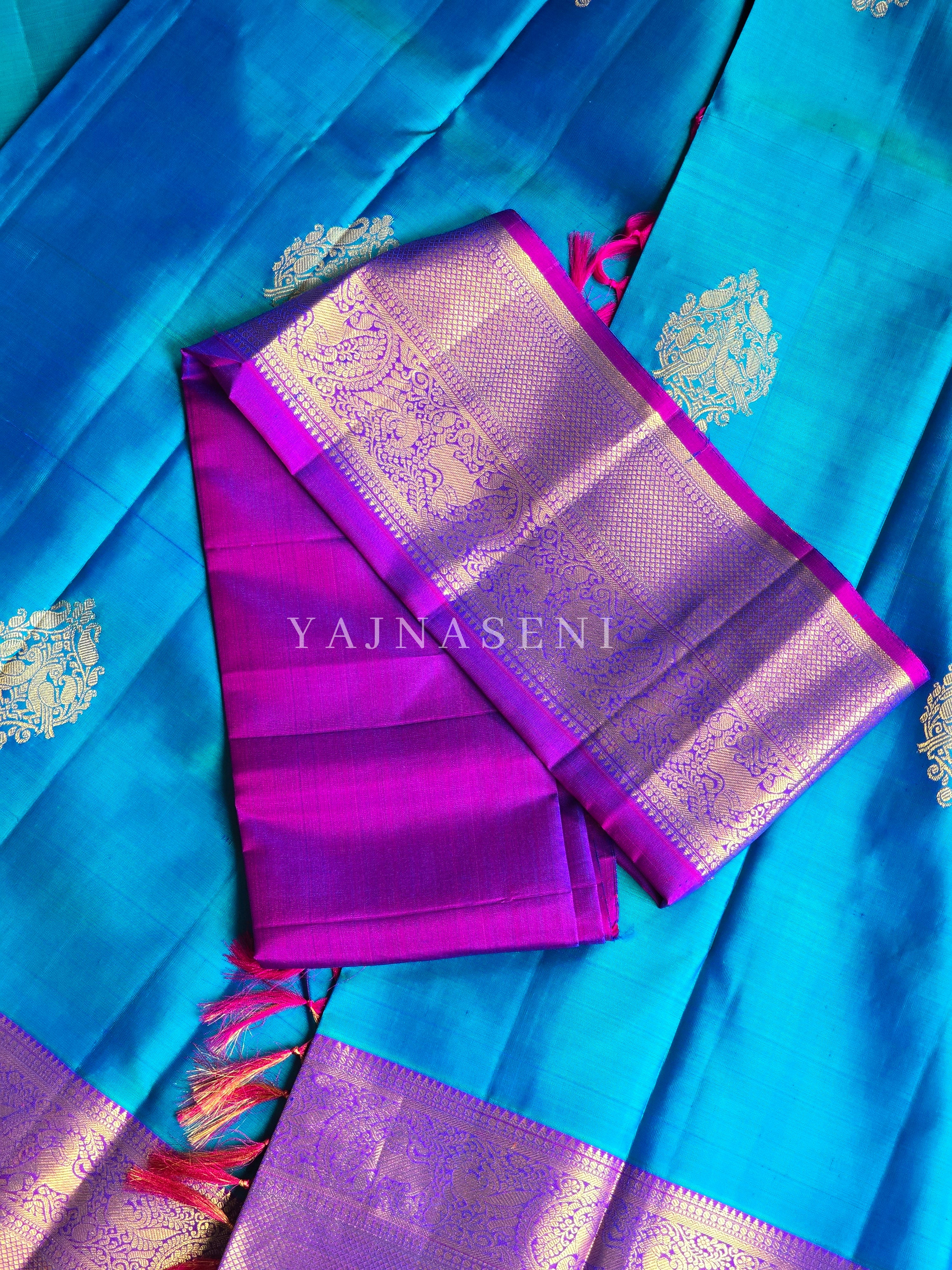 REGALIA TEMPTRESS - Pure Kanjivaram Silk Saree with Gold Zari
