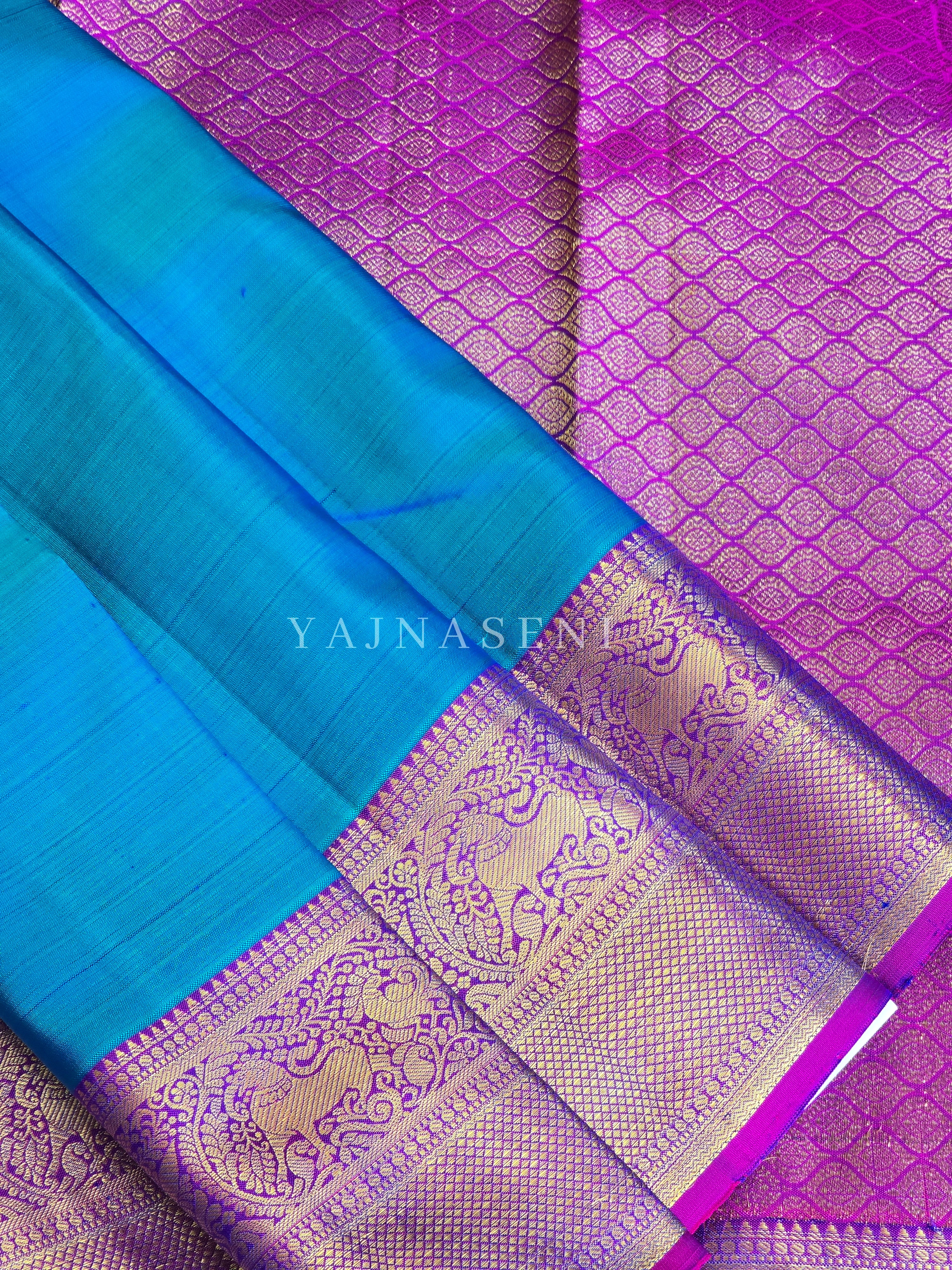REGALIA TEMPTRESS - Pure Kanjivaram Silk Saree with Gold Zari