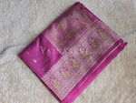 Load image into Gallery viewer, Tussar Silk x Grand Embroidery Work Saree - Purple
