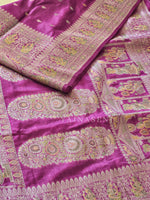 Load image into Gallery viewer, Tussar Silk x Grand Embroidery Work Saree - Purple
