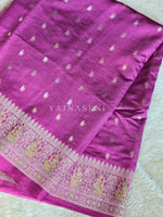 Load image into Gallery viewer, Tussar Silk x Grand Embroidery Work Saree - Purple
