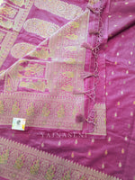 Load image into Gallery viewer, Tussar Silk x Grand Embroidery Work Saree - Purple
