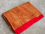 Load image into Gallery viewer, Shimmery Tissue Saree x Sequins x Pom Pom : Amber

