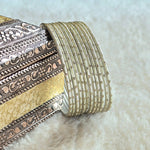 Load image into Gallery viewer, Metallic x Dot Bangles - Champagne
