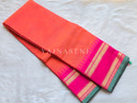 Load image into Gallery viewer, Chettinad Cotton Saree : Orange x Pink
