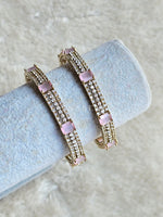 Load image into Gallery viewer, RUHI - pair of bangles (Rose Quartz)
