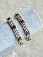 Load image into Gallery viewer, RUHI - pair of bangles (Amethyst)
