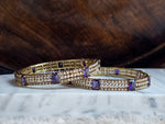 Load image into Gallery viewer, RUHI - pair of bangles (Amethyst)
