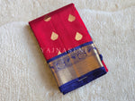 Load image into Gallery viewer, RANIS NEELAM - Pure Kanjivaram Silk Saree with Gold Zari
