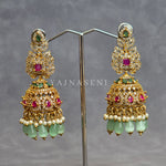 Load image into Gallery viewer, SARANIKA jhumkas (Mint)

