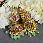 Load image into Gallery viewer, SARANIKA jhumkas (Mint)
