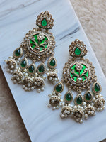 Load image into Gallery viewer, SHEETAL Earrings (Green)
