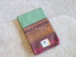 Load image into Gallery viewer, Chettinad Cotton Saree : Sage Green x Purple
