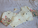 Load image into Gallery viewer, Cream x Multicolour : Readymade blouse [BLOOMING GARDEN]
