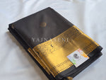 Load image into Gallery viewer, Mini Mayil Motifs x Semi Soft Silk Saree - Espresso Brown

