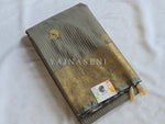 Load image into Gallery viewer, Vaira Oosi Checkered x Peacock Semi Silk Saree - Koala Grey
