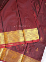 Load image into Gallery viewer, Dainty Motifs x Semi Soft Silk Saree - Maroon
