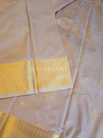 Load image into Gallery viewer, Dainty Motifs x Semi Soft Silk Saree - Blush
