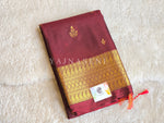 Load image into Gallery viewer, Dainty Motifs x Semi Soft Silk Saree - Maroon
