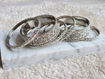 Load image into Gallery viewer, NAVIKA - Set of bangles (Silver)
