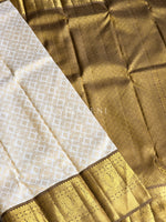 Load image into Gallery viewer, HENNA HAVEN - Pure Kanjivaram Silk Saree with Gold Zari
