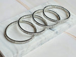 Load image into Gallery viewer, TASHA - Set of 4 bangles (Silver)
