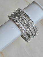 Load image into Gallery viewer, TASHA - Set of 4 bangles (Silver)
