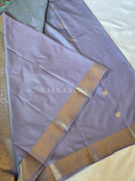 Load image into Gallery viewer, Classic Motifs x Semi Kanchi Soft Silk Saree - Periwinkle [Dual Tone]
