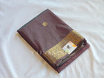 Load image into Gallery viewer, Classic Motifs x Semi Kanchi Soft Silk Saree - Dark Mauve [Dual Tone]
