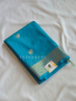 Load image into Gallery viewer, Classic Motifs x Semi Kanchi Soft Silk Saree - Sky
