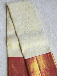 ROSEWOOD RADIANCE - Pure Kanjivaram Silk Saree with Gold Zari