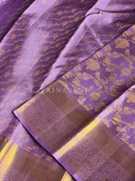 Load image into Gallery viewer, FEATHERED WEAVE - Pure Kanjivaram Silk Saree with Gold Zari
