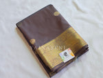 Load image into Gallery viewer, Heritage Motifs x Semi Soft Silk Saree - Taupe Brown [Blue Undertone]
