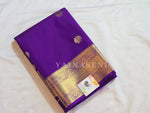 Load image into Gallery viewer, Heritage Motifs x Semi Soft Silk Saree - Purple
