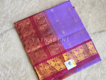 Load image into Gallery viewer, Vairaoosi x Handloom Kanchipuram Silk Cotton Saree : Orchid Purple x Maroon
