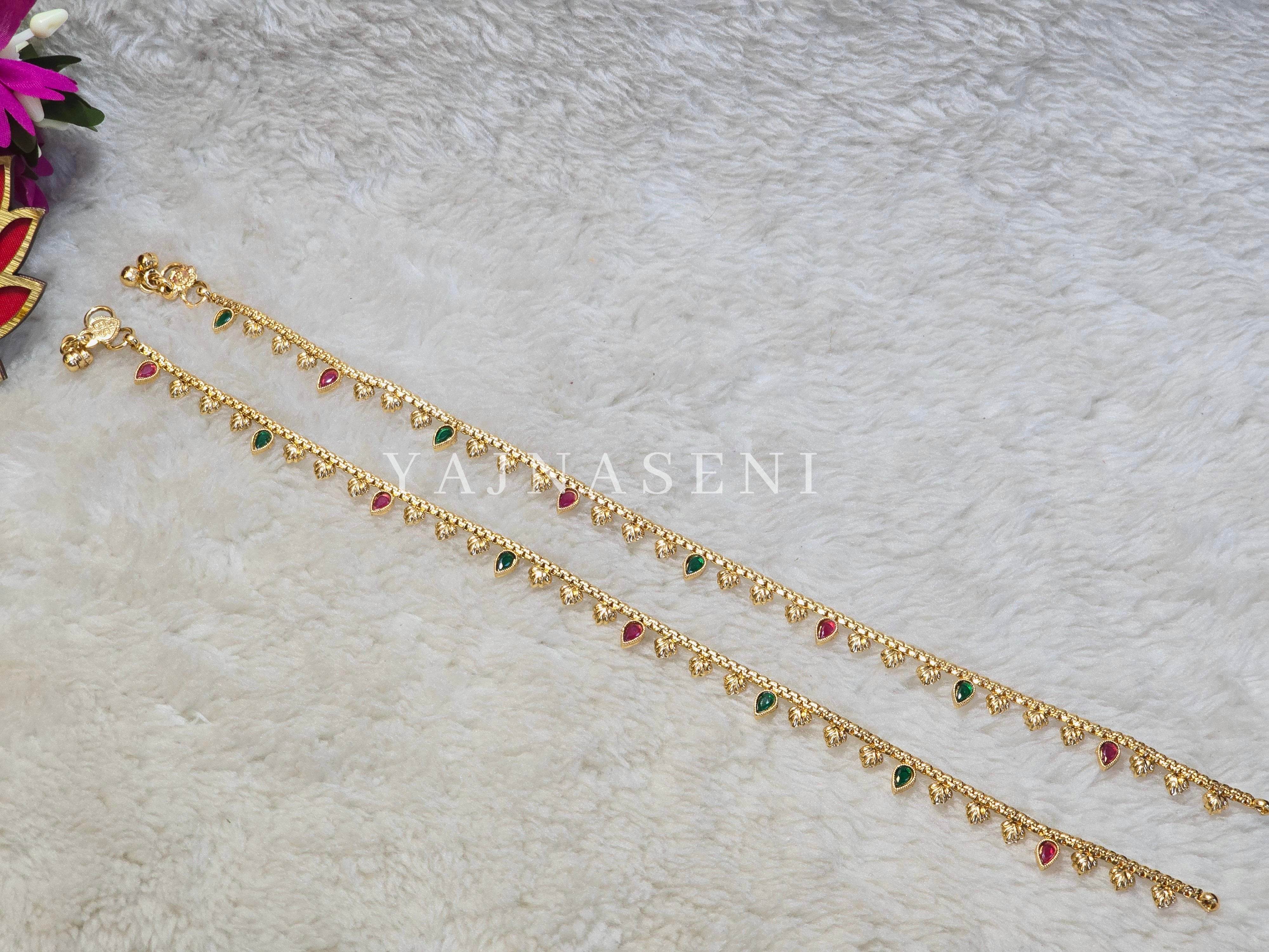 Anklet - MEERA (Rani x Green)