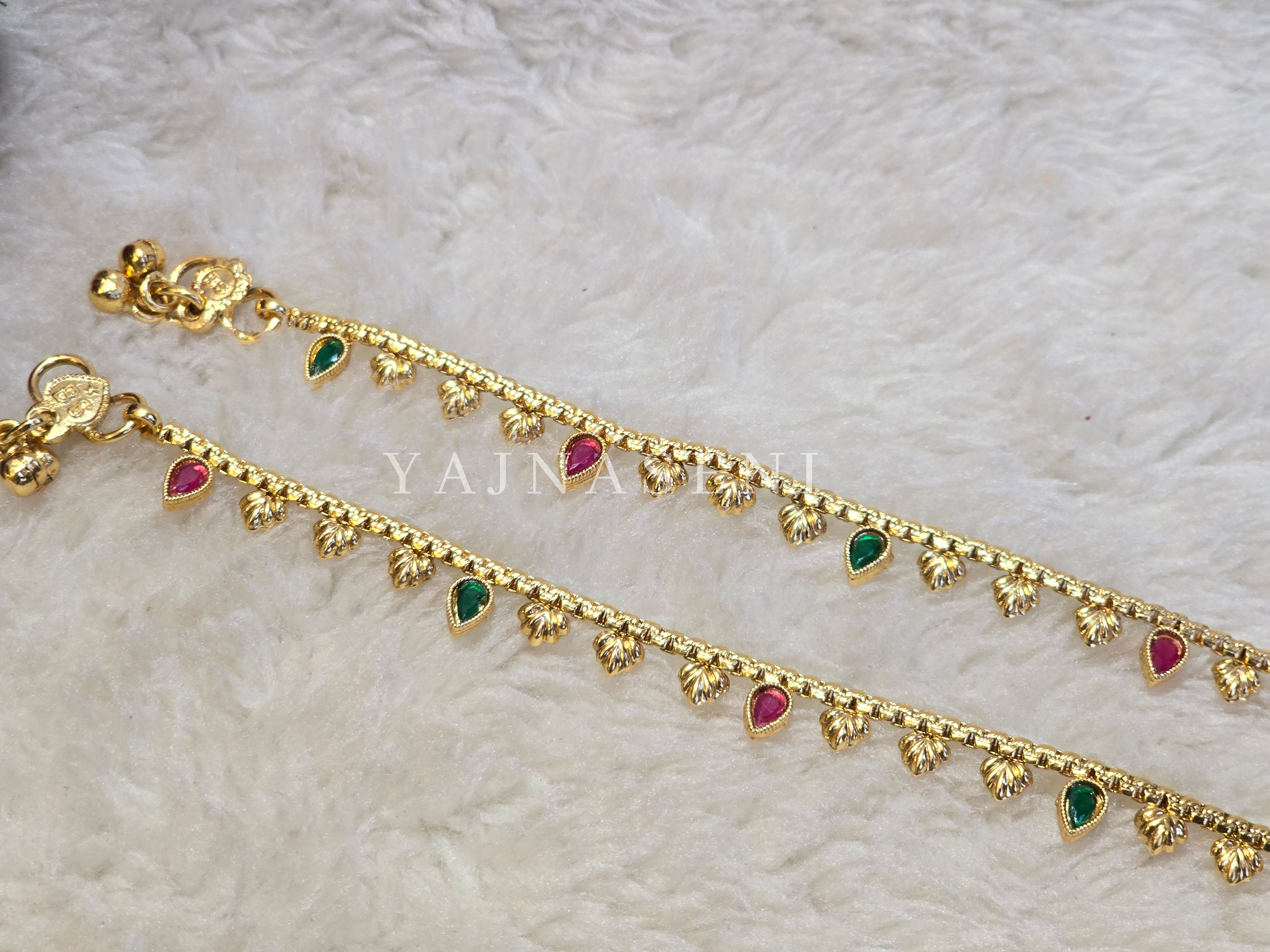 Anklet - MEERA (Rani x Green)