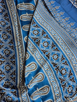 Load image into Gallery viewer, Satin Saree x Ajrakh Prints - ROOH-E
