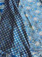 Load image into Gallery viewer, Satin Saree x Ajrakh Prints - ROOH-E

