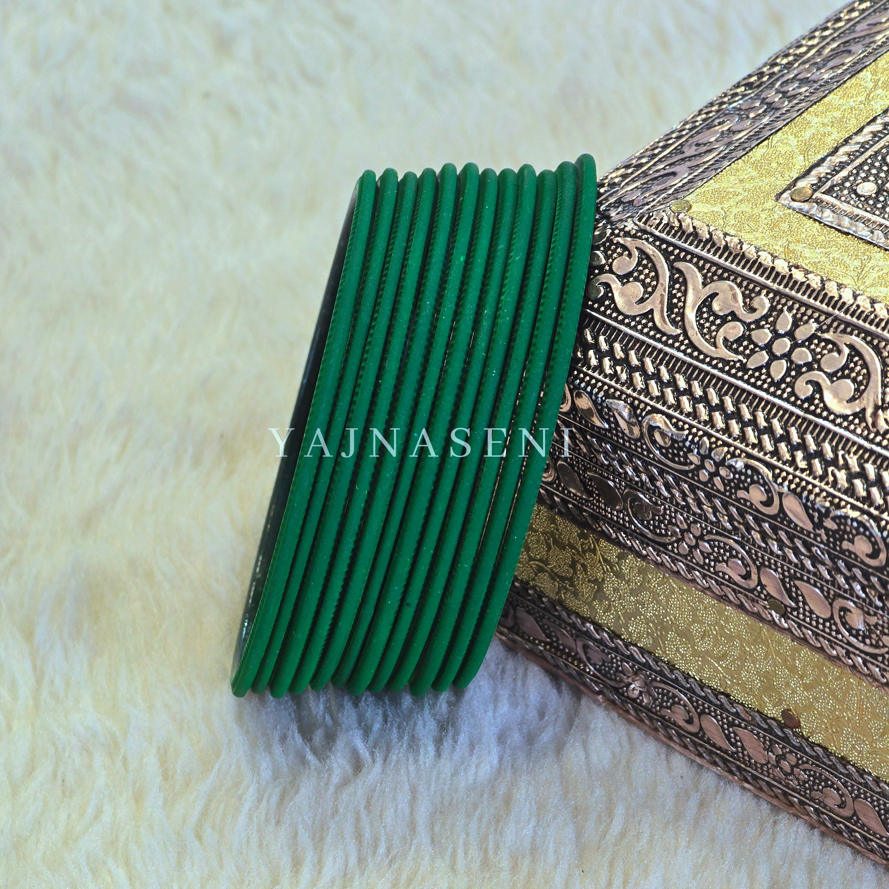 Matte Bangles - Dark Green