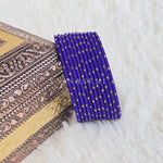Load image into Gallery viewer, Matte dot Bangles - Indigo

