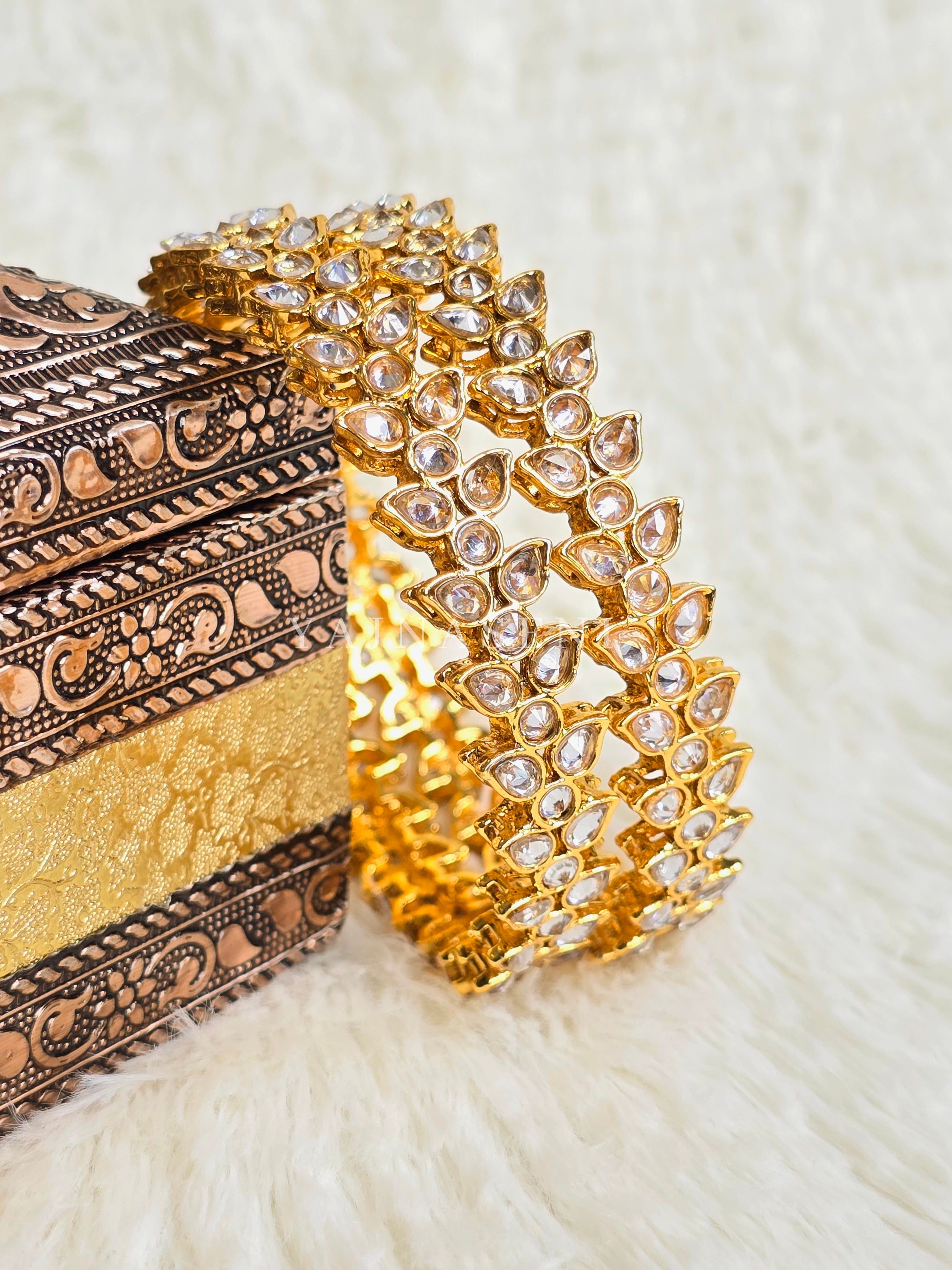 NAOMI - pair of bangles (Gold)