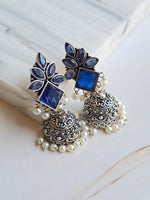Load image into Gallery viewer, NIRA earrings (Dark Blue)
