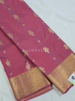 Load image into Gallery viewer, Mughal Motifs x Semi Soft Silk Saree - Dusky Rose Pink
