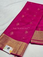 Load image into Gallery viewer, Mughal Motifs x Semi Soft Silk Saree - Magenta
