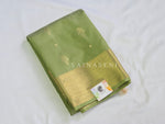 Load image into Gallery viewer, Mughal Motifs x Semi Soft Silk Saree - Light Olive

