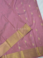 Load image into Gallery viewer, Mughal Motifs x Semi Soft Silk Saree - Mauve Pink (Dual Tone)
