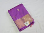 Load image into Gallery viewer, Mughal Motifs x Semi Soft Silk Saree - Orchid Purple
