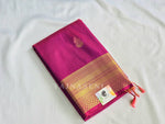 Load image into Gallery viewer, Antique Charms x Semi Soft Silk Saree - Magenta Purple
