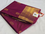 Load image into Gallery viewer, Antique Charms x Semi Soft Silk Saree - Mulberry
